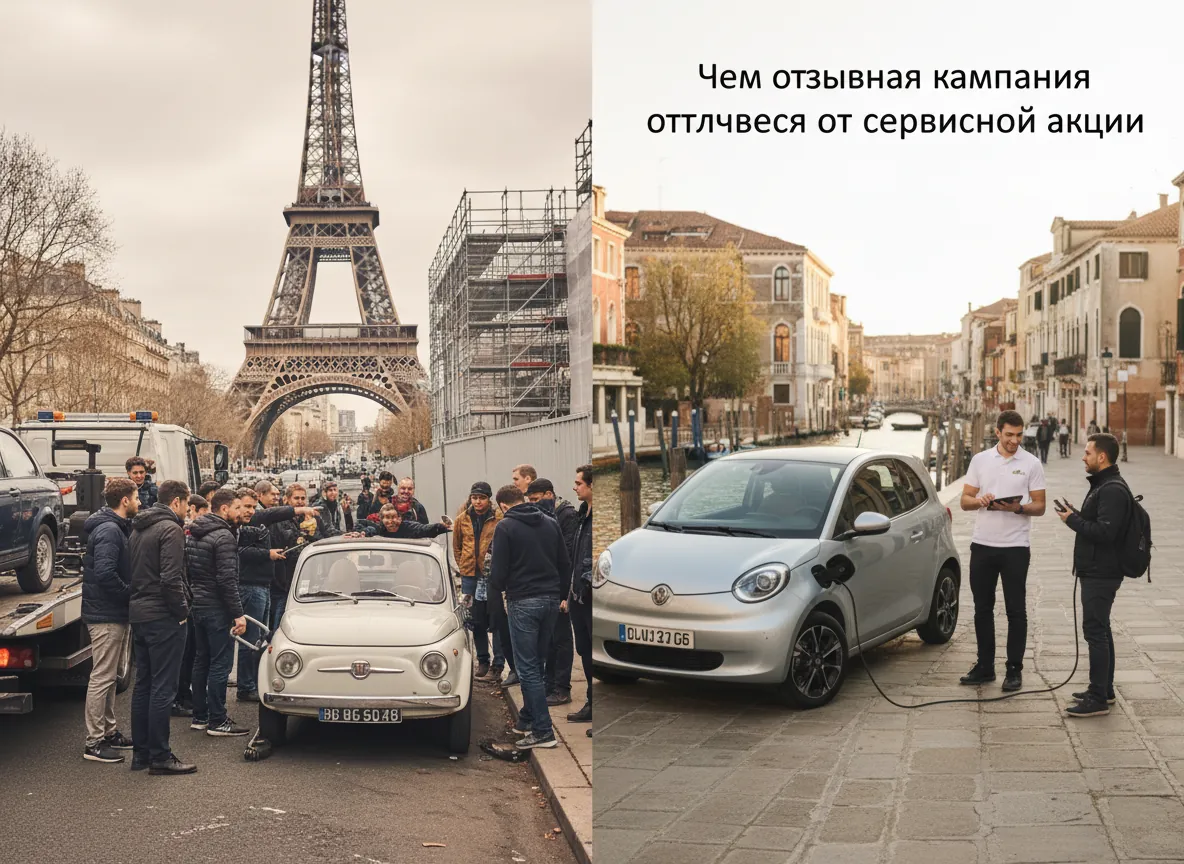Чем отзывная кампания отличается от сервисной акции