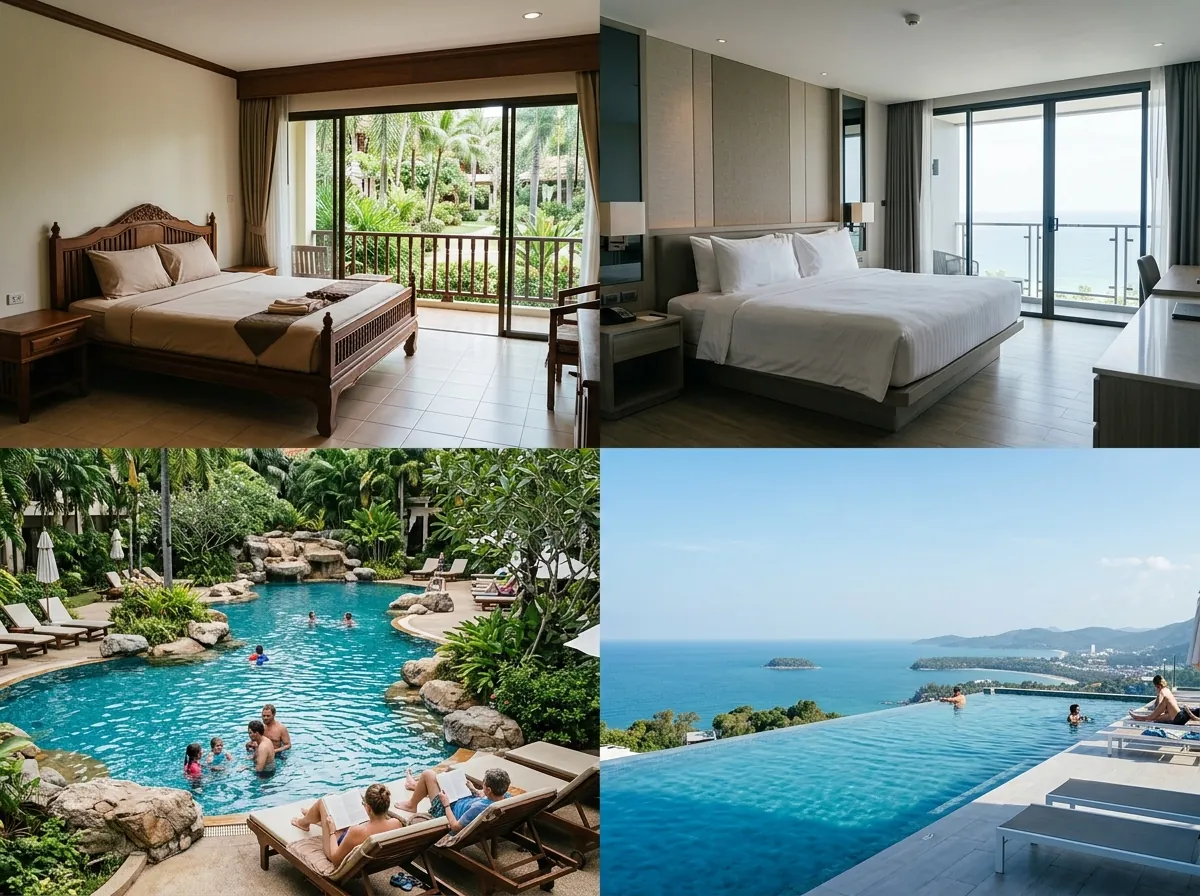 Сравнение номеров и бассейнов в Phuket Orchid и Avista Grande