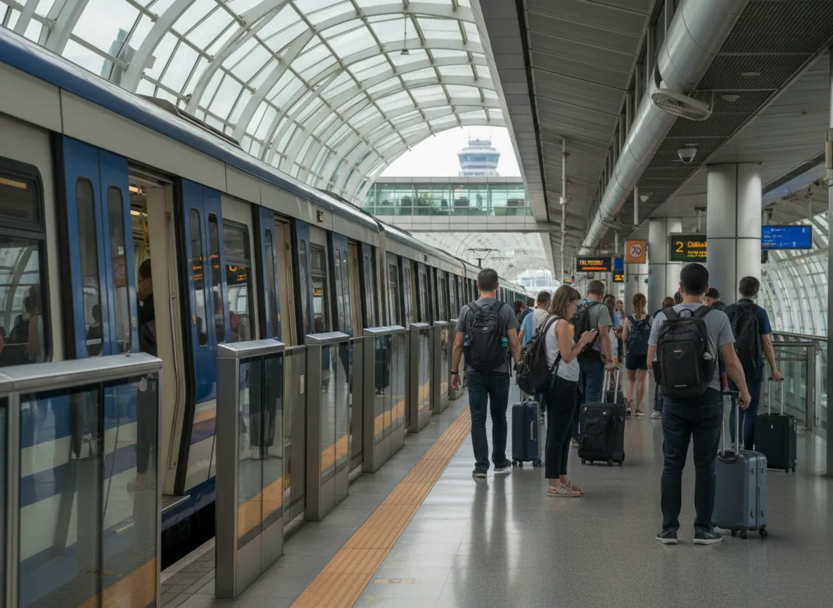 Поезд Airport Rail Link в аэропорту Суварнабхуми